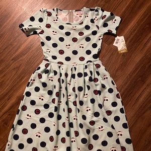 LuLaRoe Nightmare Before Christmas size XS Amelia dress NWT